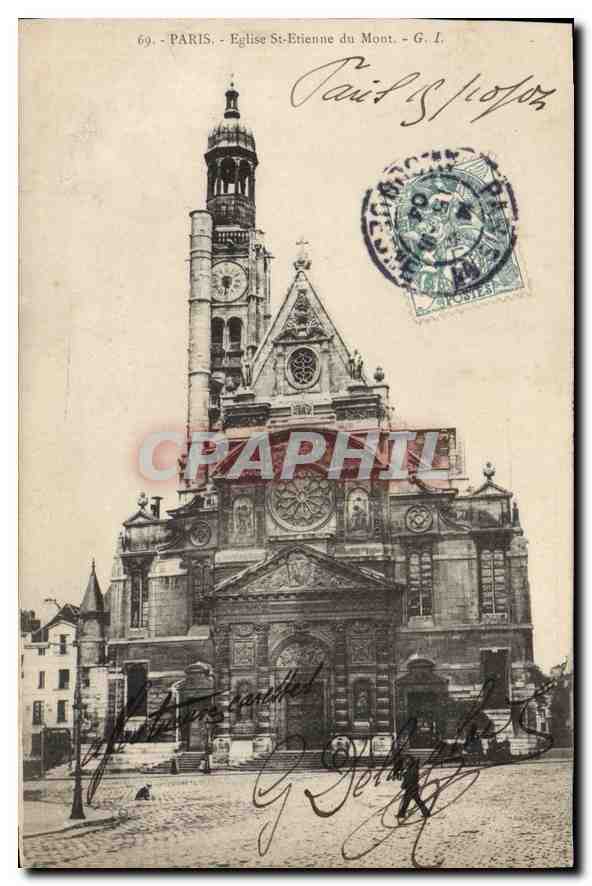 CPA Paris Eglise St Etienne du Mont