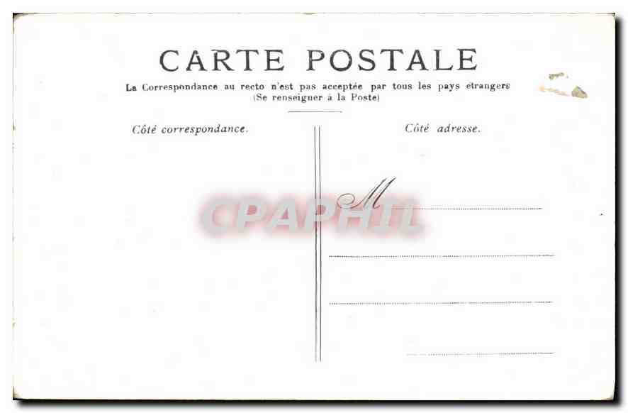 CPA Paris Le Pont au Change — Verso