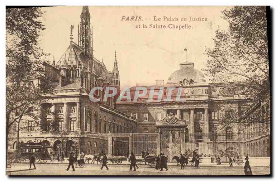 CPA Paris Le Palais de Justice et la Sainte Chapelle