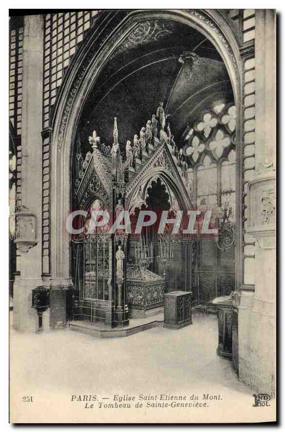 CPA Paris Eglise Saint Etienne du Mont