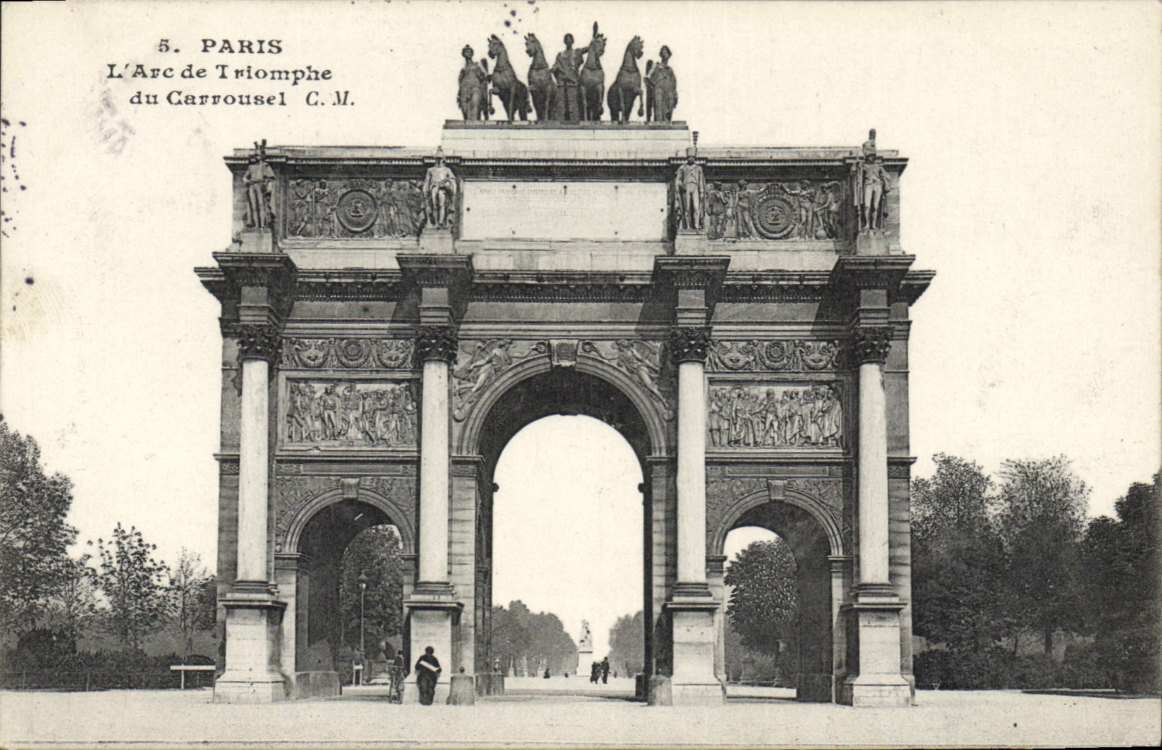 CPA Paris L'Arc de Triomphe du Carrousel