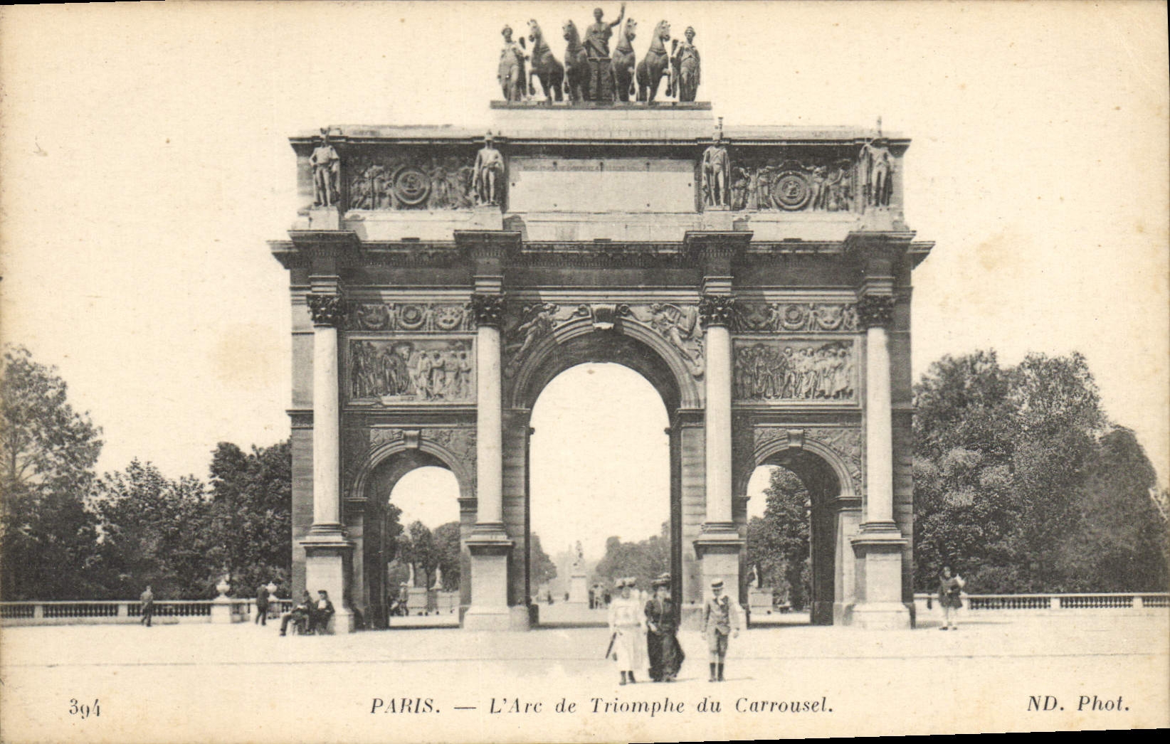 CPA Paris L'Arc de Triomphe du Carrousel