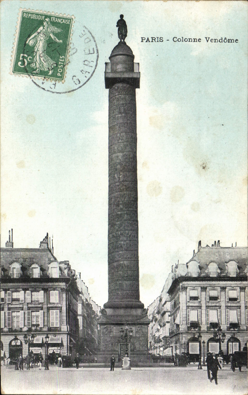 CPA Paris Colonne Vendome