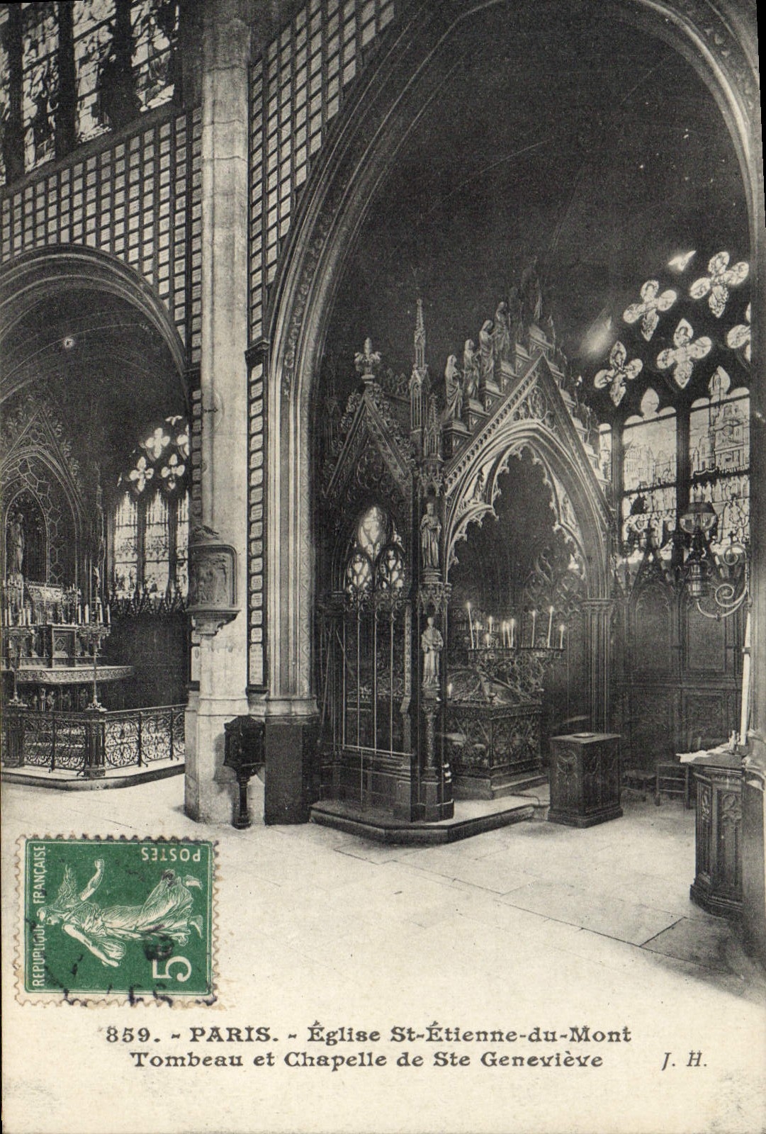 CPA Paris Eglise St Etienne du Mont Tombeau et Chapelle de Ste Genevieve