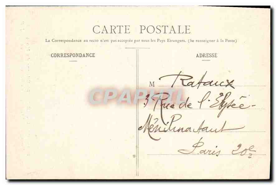 CPA Paris Eglise St Etienne du Mont Tombeau et Chapelle de Ste Genevieve — Verso