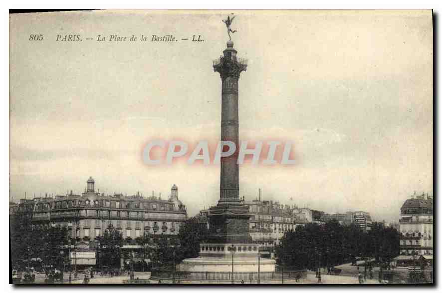 CPA Paris La Place de la Bastille