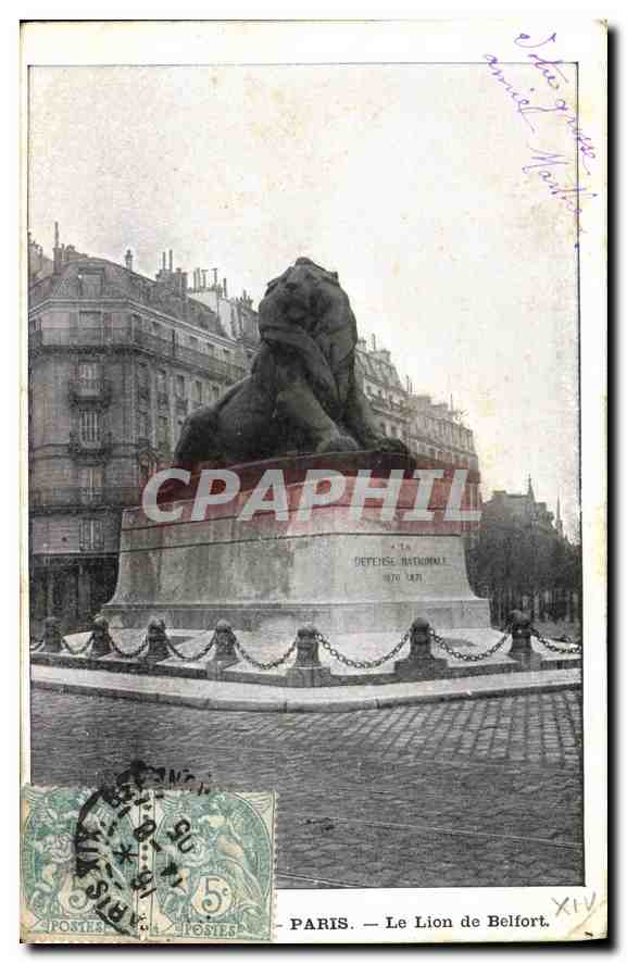 CPA Paris Le Lion de Belfort