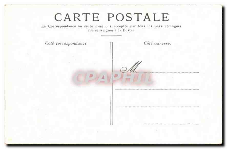 CPA Paris L'Hotel de Ville — Rückseite