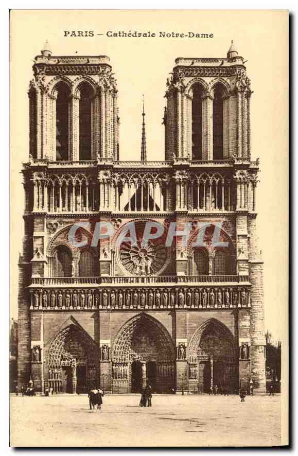 CPA Paris Cathedrale Notre Dame