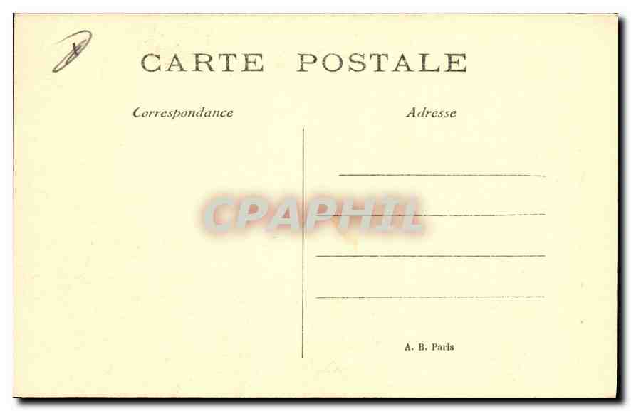 CPA Paris Cathedrale Notre Dame — Verso