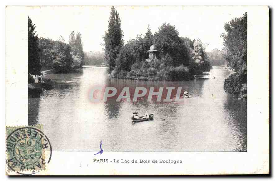 CPA Paris Le Lac du Bois de Boulogne
