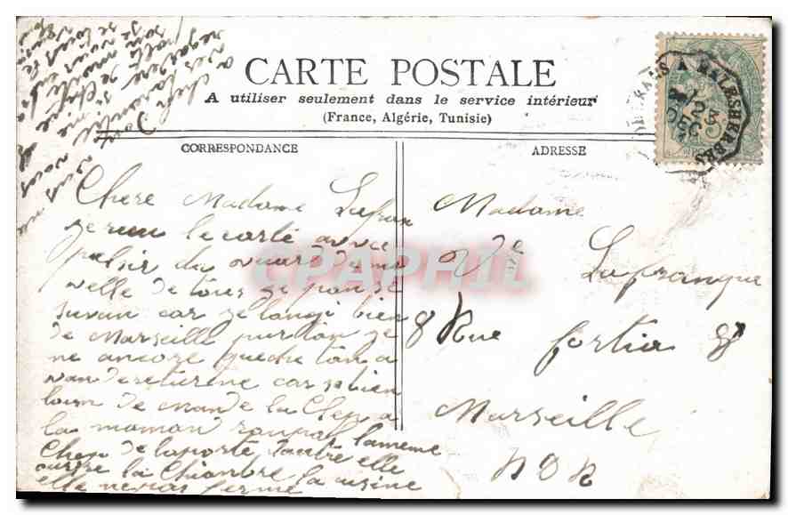CPA Paris Le Grand Palais vu des Champ Elysees — Rückseite