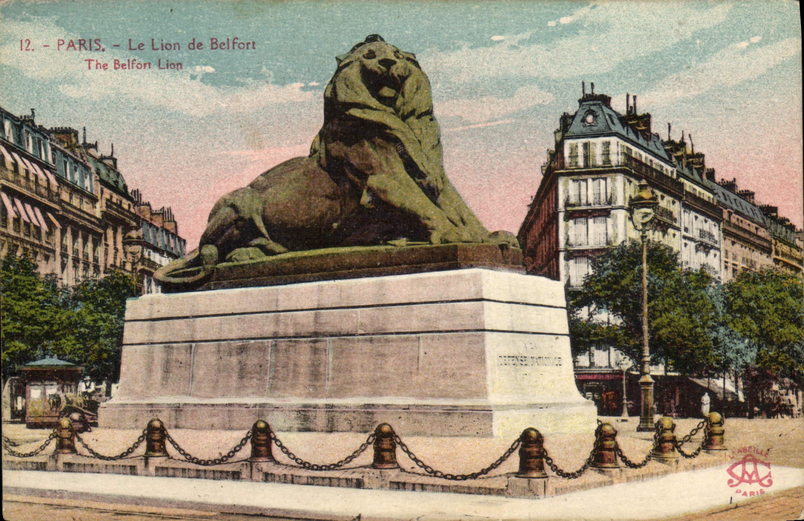 CPA Paris Le Lion de Belfort