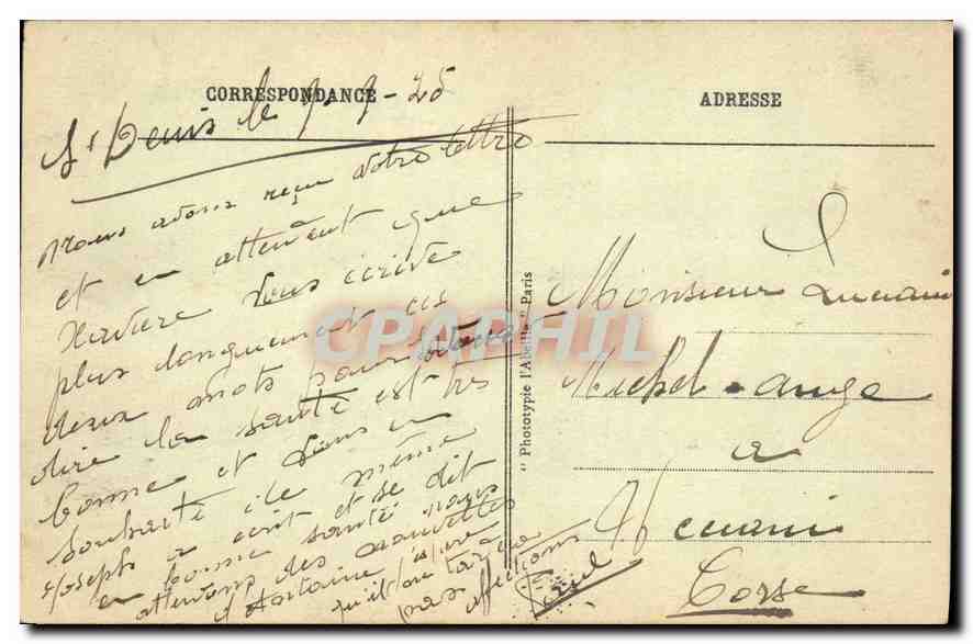 CPA Paris Le Lion de Belfort — Rückseite