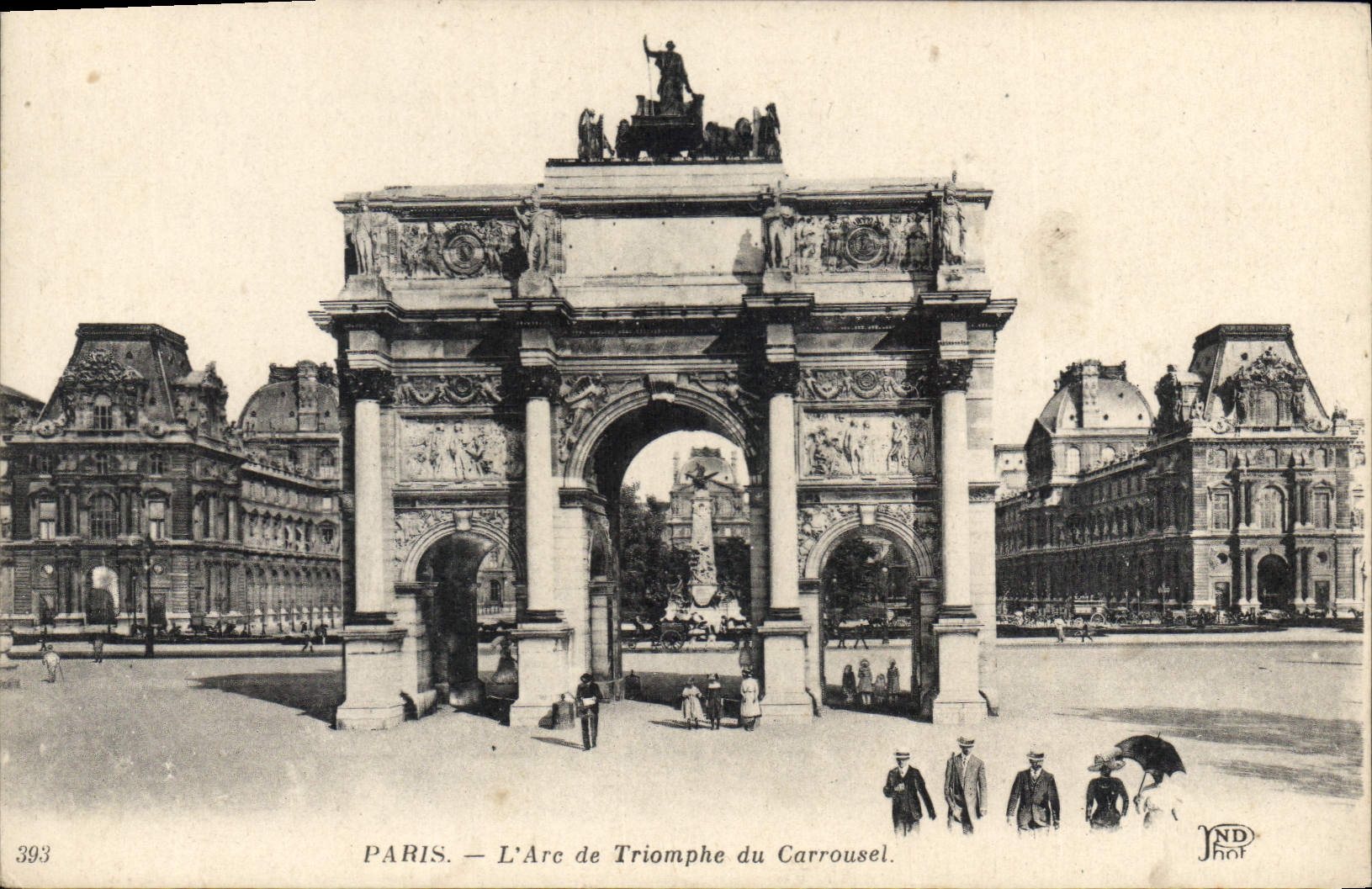 CPA Paris L'Arc de Triomphe du Carrousel