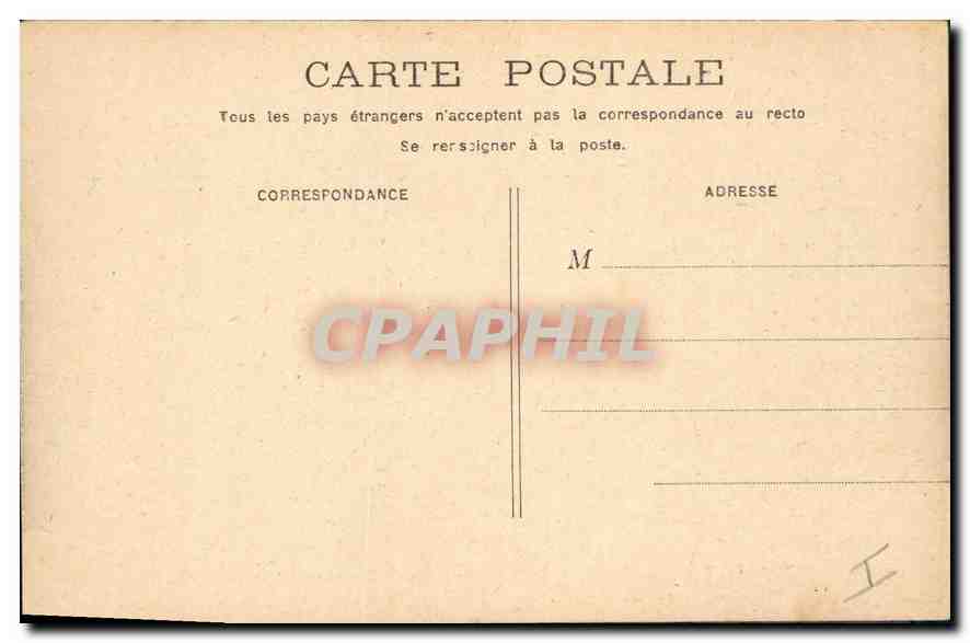 CPA Paris Palais de Luxembourg — Rückseite