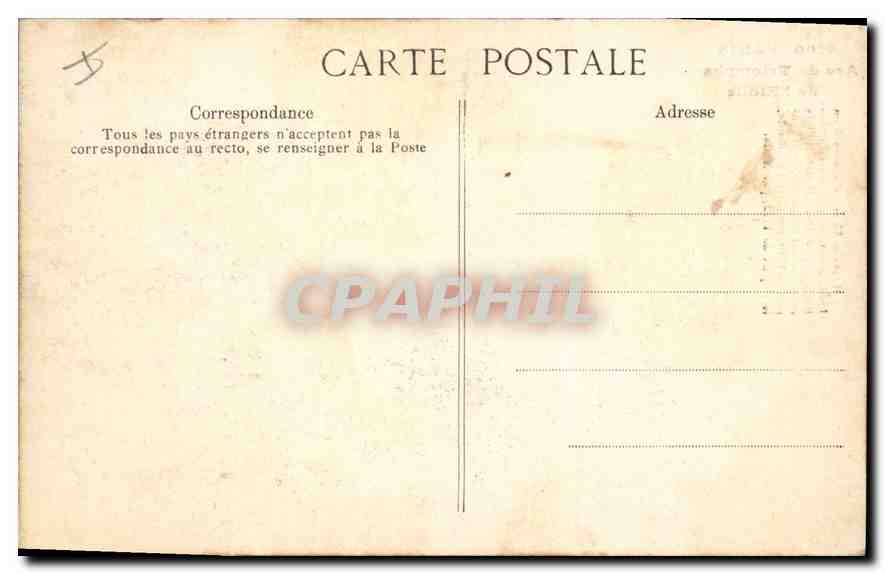 CPA Paris Arc de Triomphe de l'Etoile — Rückseite