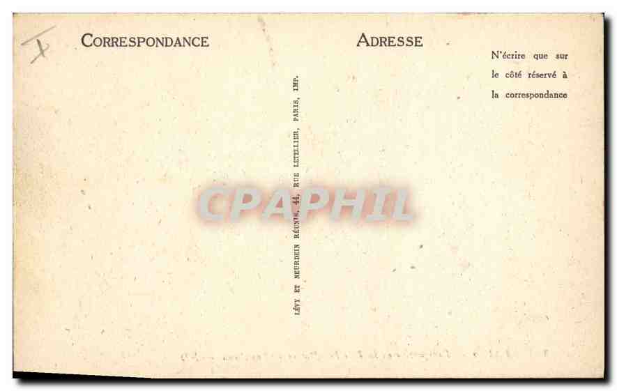 CPA Paris Pardpective de la Rue Soufflot et le Pantheon — Verso