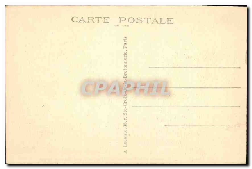 CPA Paris La Pantheon et la Rue Soufflot — Rückseite
