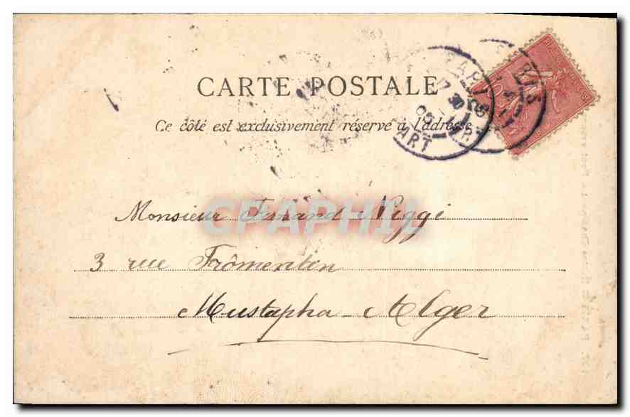 CPA Paris Buttes Chaumont Pont Suspendu — Verso