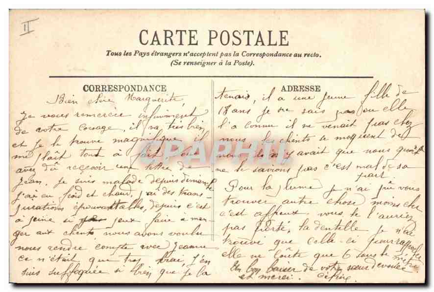 CPA Paris Le Pont Alexandre III vers les Invalides — Verso