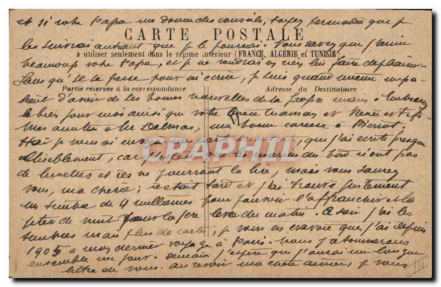 CPA Paris Petit Gare Saint Lazare — Rückseite
