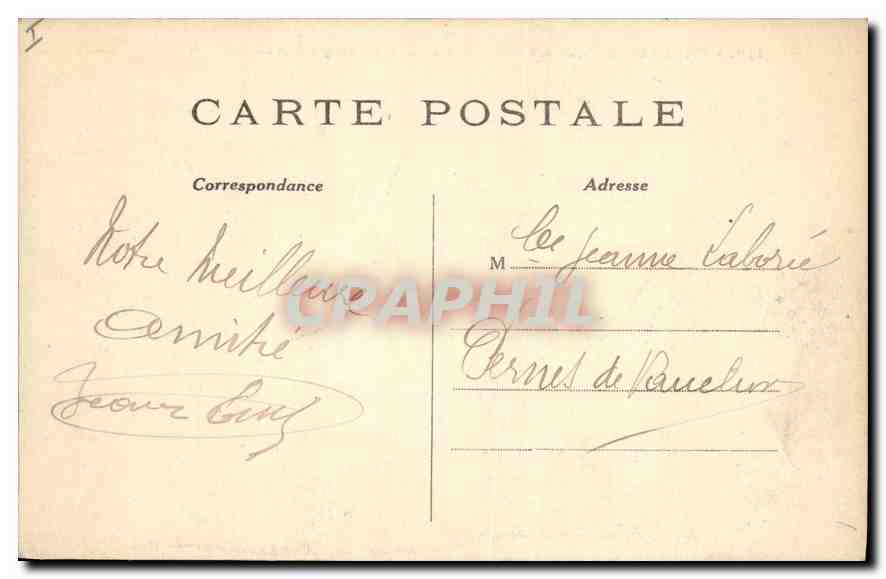 CPA Paris (8e arr) Le Rond Point des Champs Elysees — Rückseite