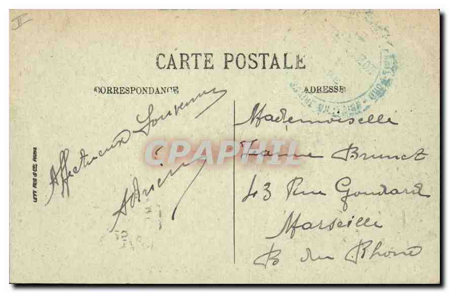 CPA Paris (VIIIe) Petit Palais Avenue Alexandre III — Verso