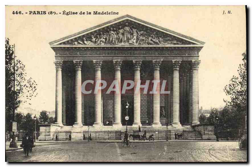 CPA Parc Monceau Eglise de la Madeleine