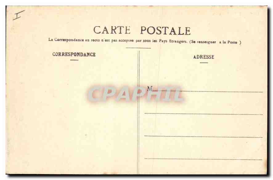 CPA Parc Monceau Eglise de la Madeleine — Rückseite