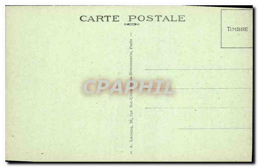 CPA Paris L'Eglise Notre Dame des Champs — Verso