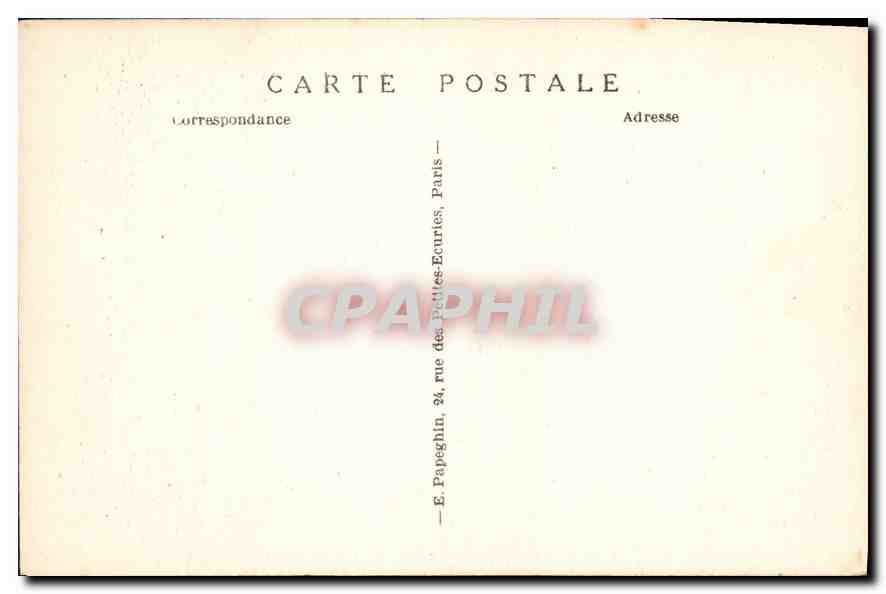 CPA Paris La Nuit La Madeleine — Rückseite