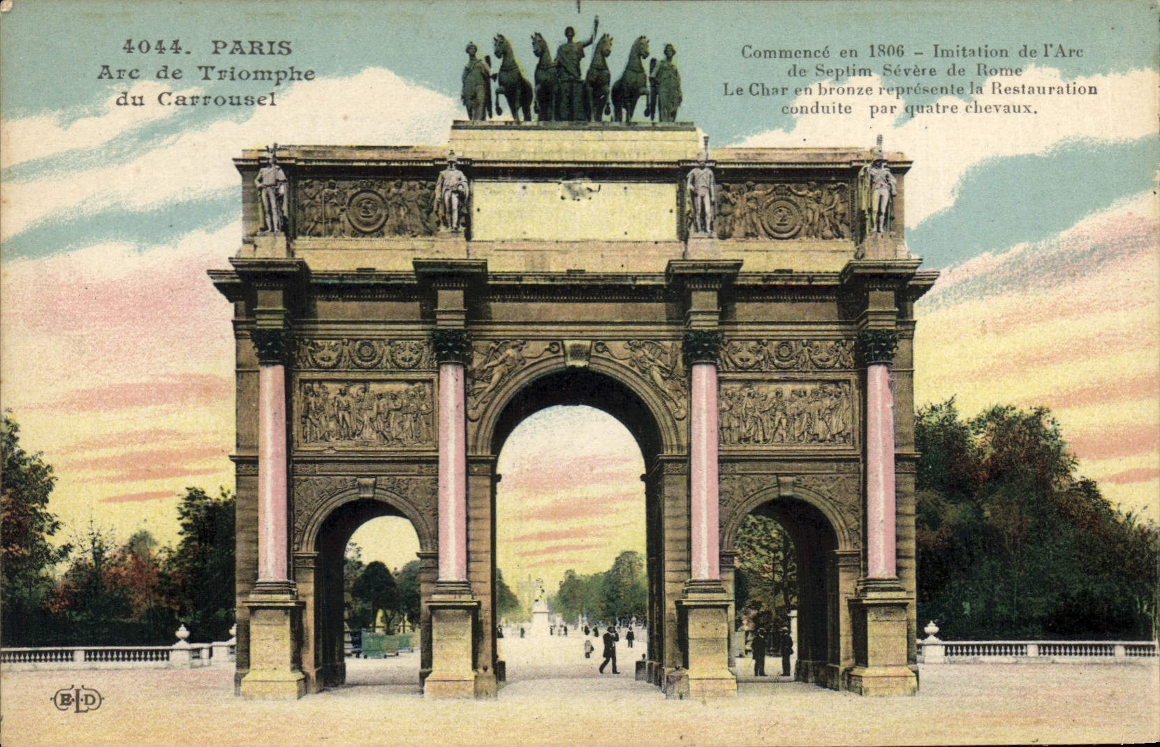 CPA Paris Arc de Triomphe du Carrousel