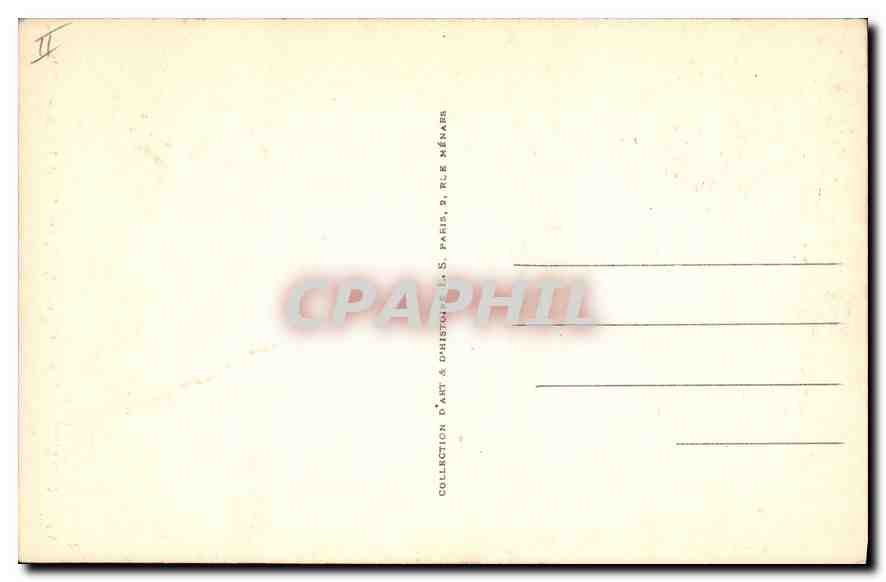 CPA Vieux Paris Hotel Chenizot rue Saint Louis en l'Ile — Verso