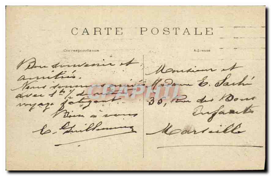 CPA Paris Le Rond Point des Champs Elysees — Rückseite