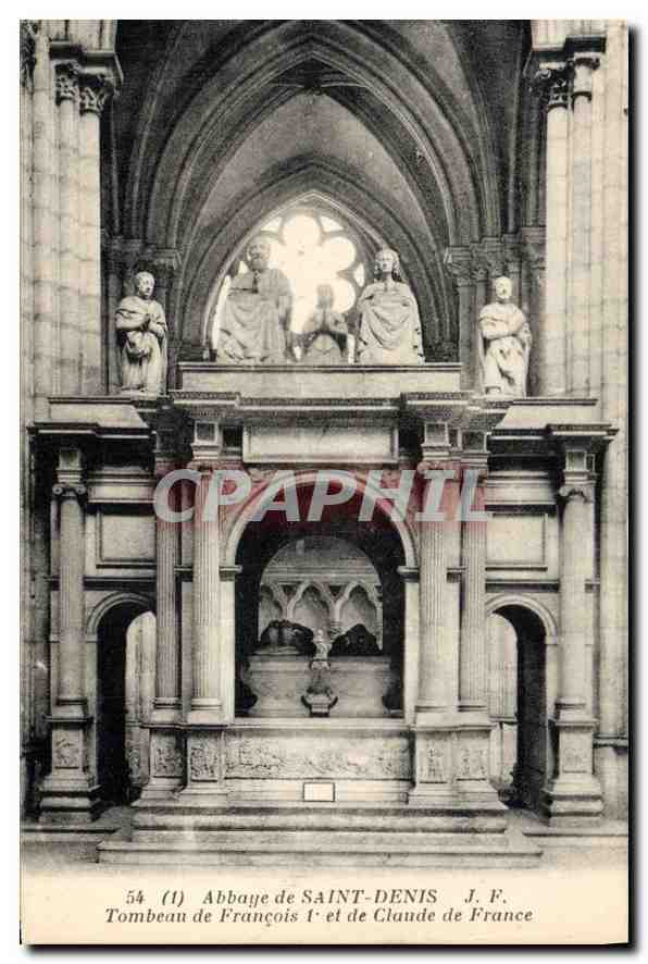 CPA Abbaye de Saint Denis Tombeau de Francois Ier et de Claude de France