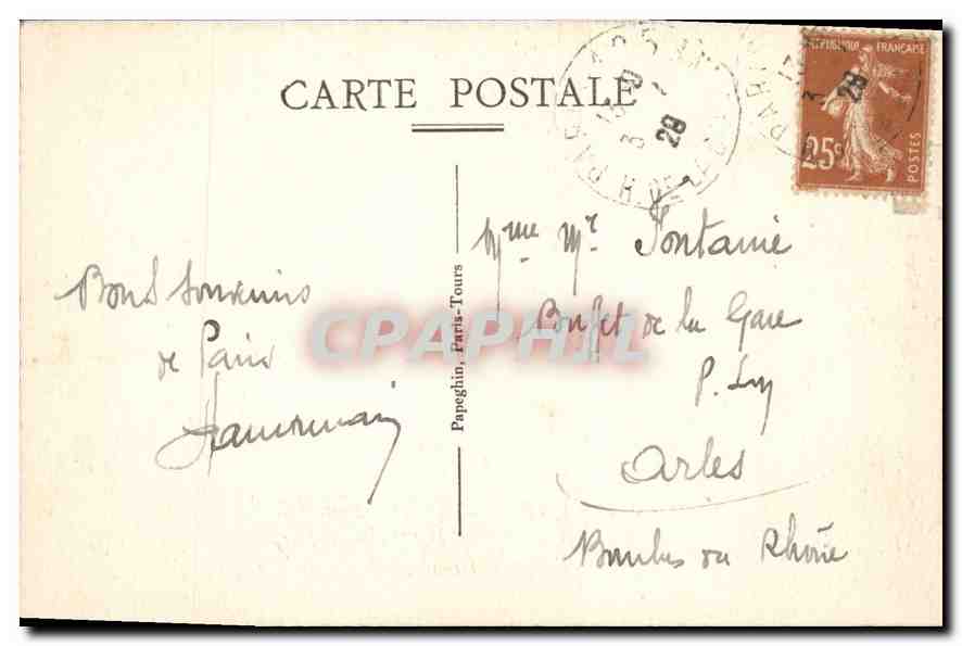 CPA Paris Place de la Bastille et Colonne de Juillet — Rückseite