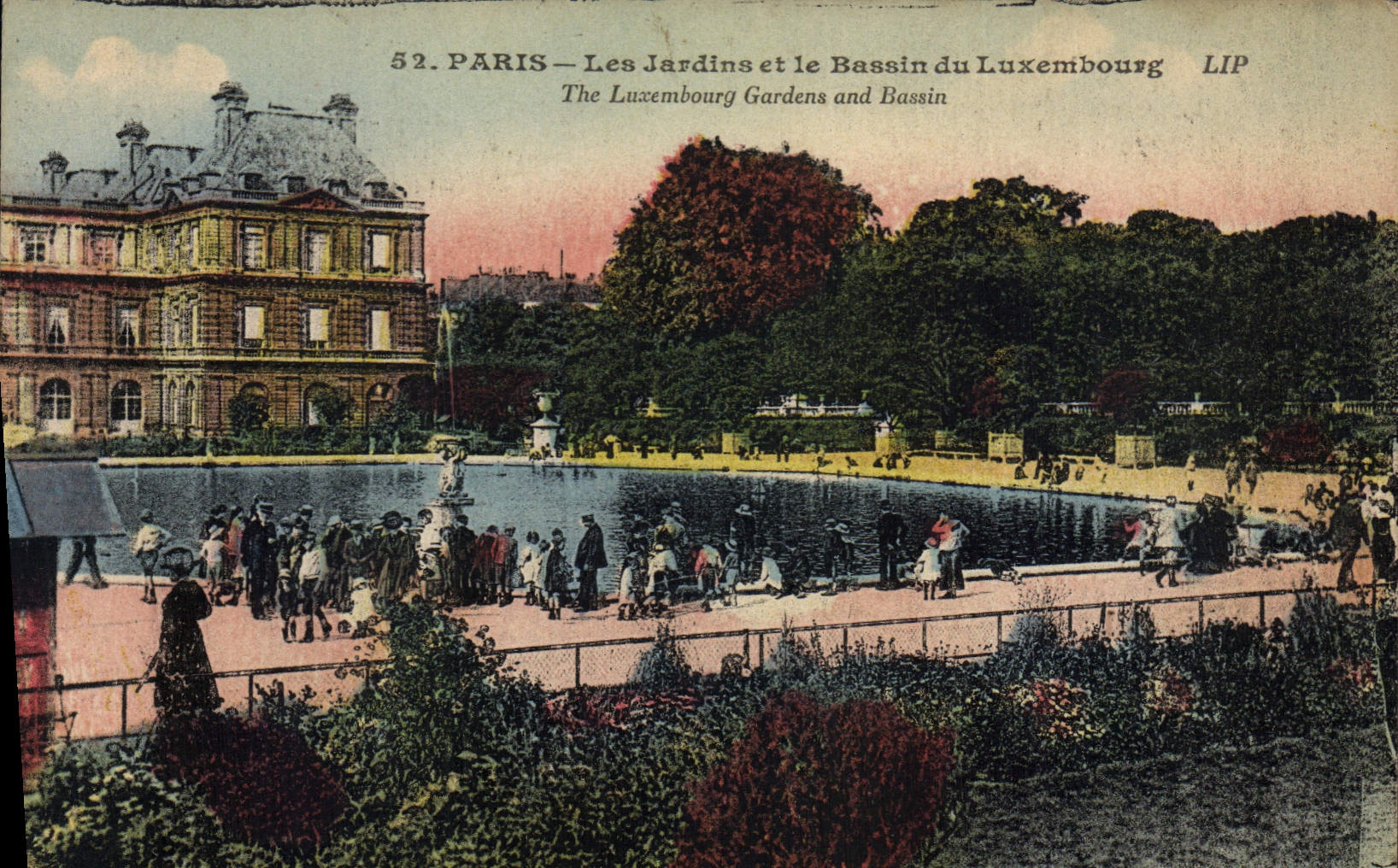 CPA Paris Les Jardins et le Bassin du Luxembourg