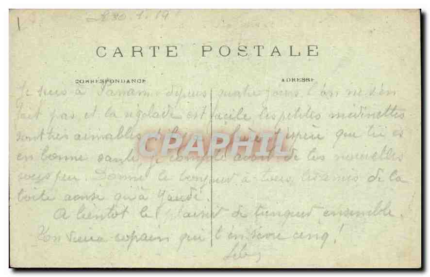 CPA Paris Le Petit Palais des Champs Elysees — Rückseite