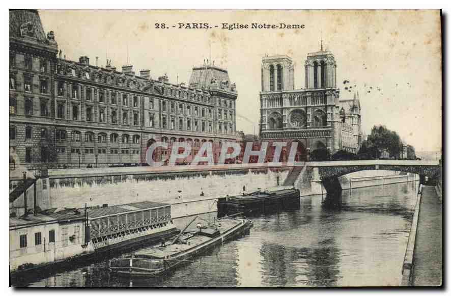 CPA Paris Eglise Notre Dame