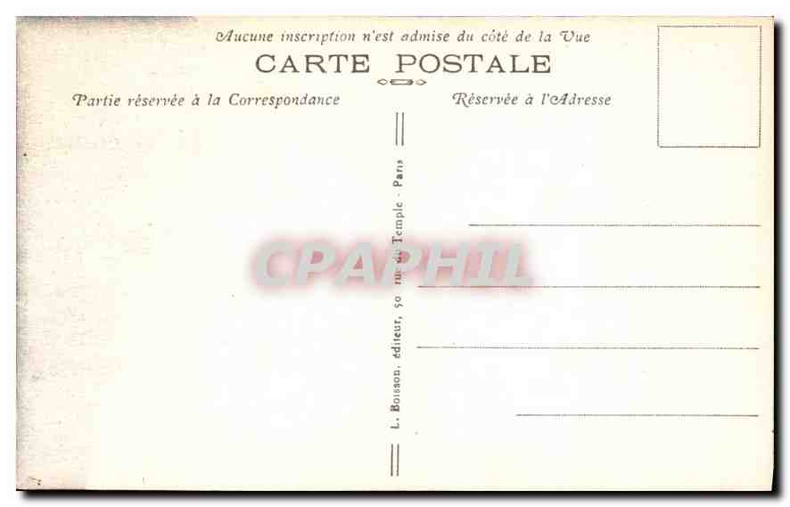 CPA Paris Abside de Saint Julien le Pauvre — Verso