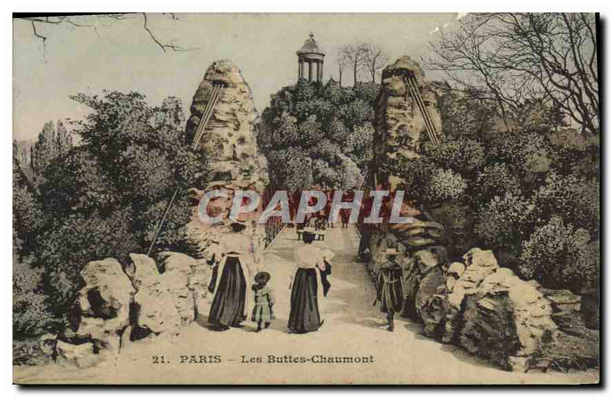 CPA Paris Les Buttes Chaumont