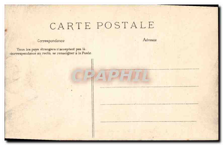 CPA Paris Les Buttes Chaumont — Verso