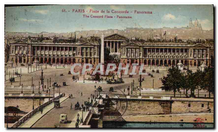 CPA Paris Place de la Concorde Panorama