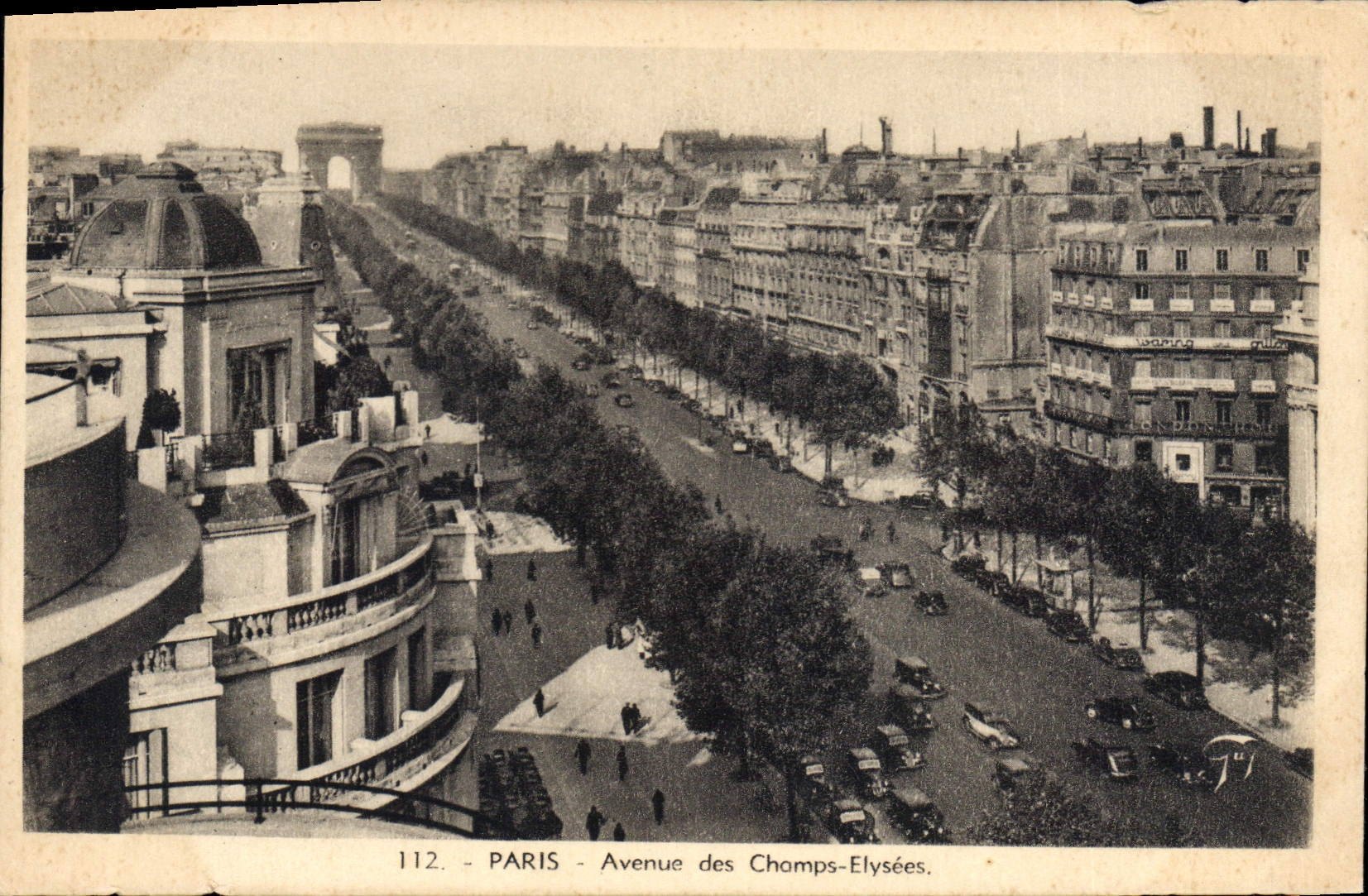 CPA Paris Avenue des Champs Elysees