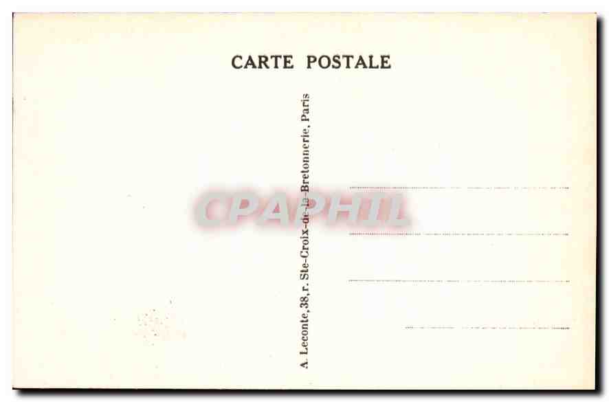 CPA Paris Palais du Luxembourg — Rückseite