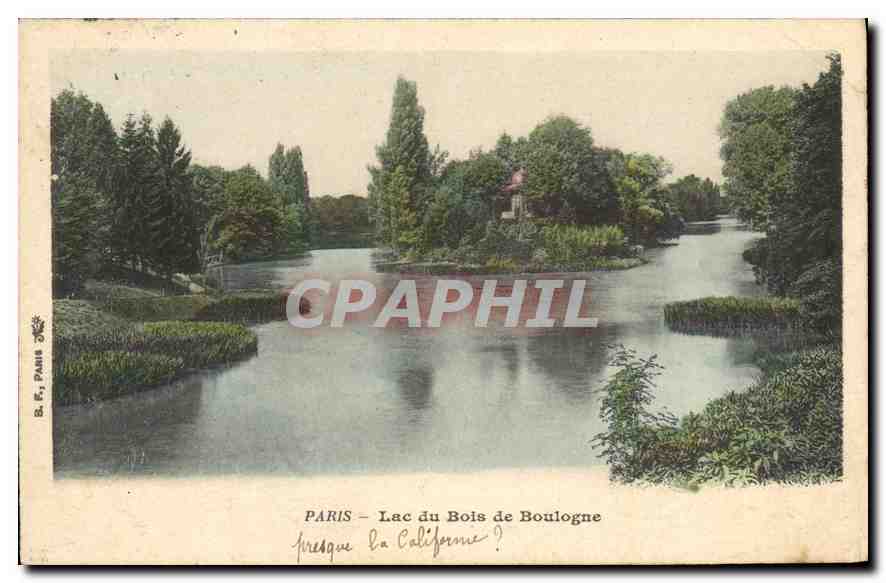 CPA Paris Lac du Bois de Boulogne