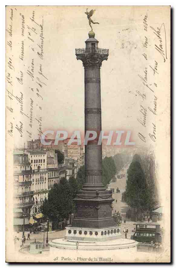 CPA Paris Place de la Bastille