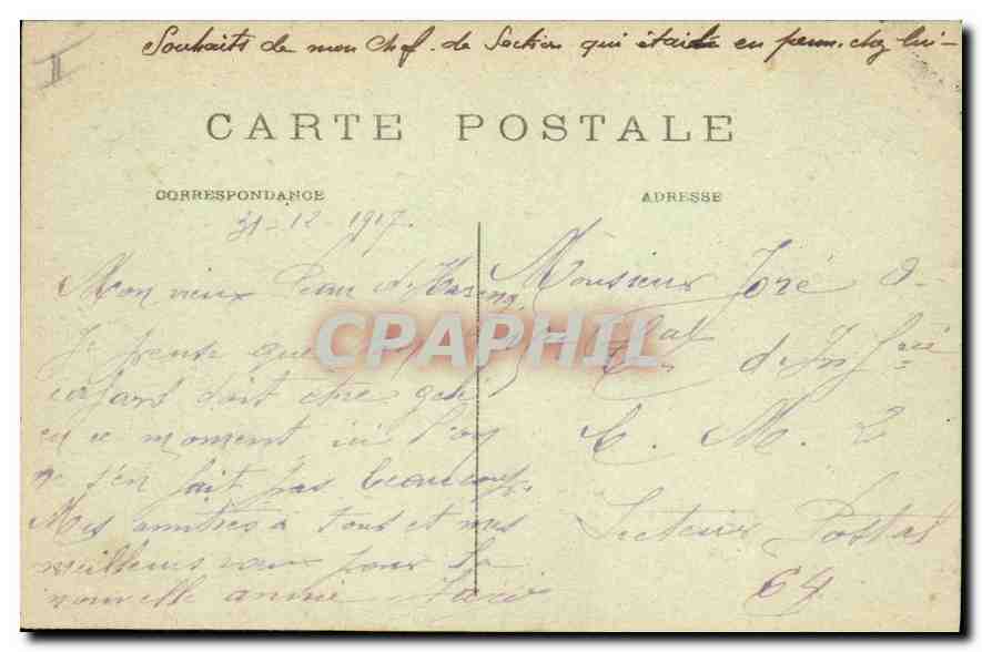 CPA Paris Gare du Nord — Rückseite