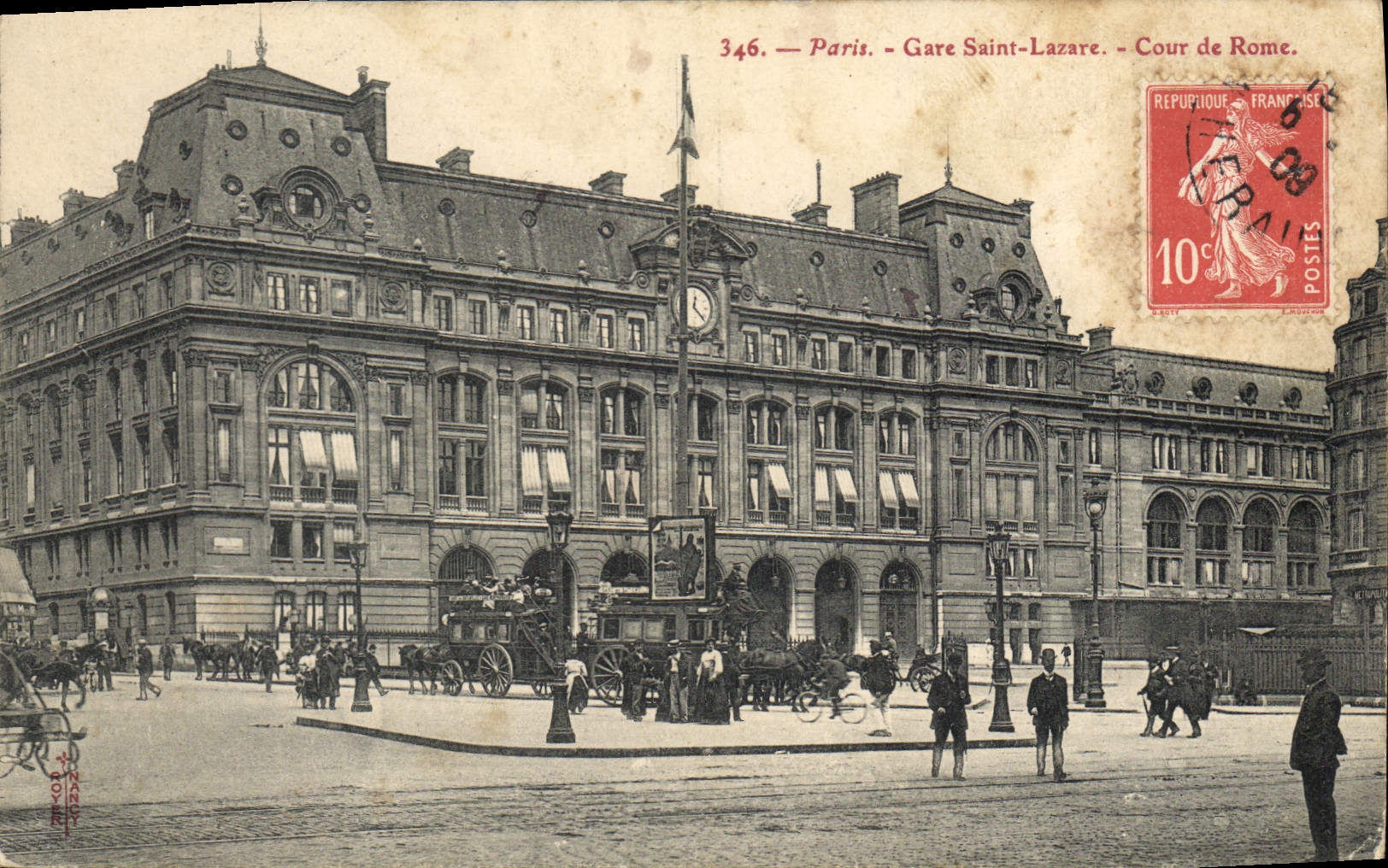 CPA Paris Gare Saint Lazare
